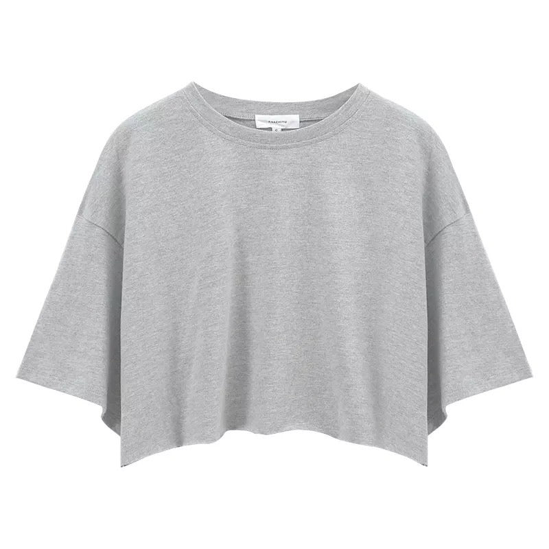 Birtive Cotton Crop top เสื้อครอป เสื้อยืด ออกกำลังกาย